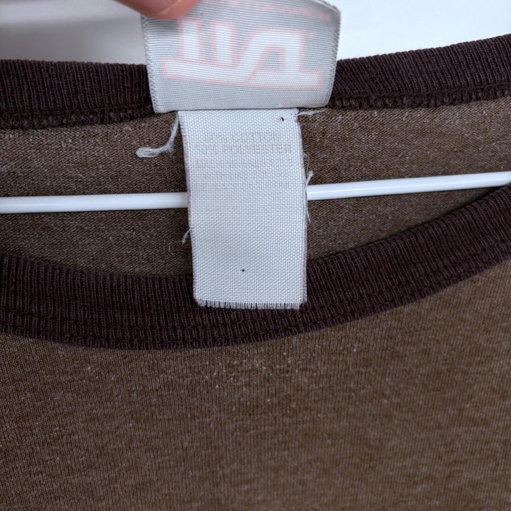 Y2K 2005 TR Brands Mr. Owl How Many Licks Tootsie Pop Ringer T Shirt Brown XXL‎ - Picture 6 of 7